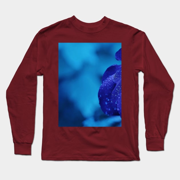 Blue rose Long Sleeve T-Shirt by Rivas Teepub Store